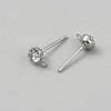 Brass Stud Earring Findings LS-KK-WH20004-11A-P-2