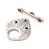Brass Toggle Clasps KK-CJC6001-01A-AS-RS-4
