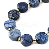 Natural Dumortierite Beads Strands G-B094-A36-01-4