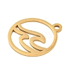 Ion Plating(IP) 304 Stainless Steel Pendants STAS-B056-26G-01-2