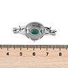 Brass Micro Pave Clear Cubic Zirconia Fold Over Clasps KK-U043-54P-02-3