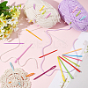 100Pcs 2 Styles Plastic Yarn Knitting Needles SENE-SP0001-02-5