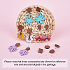 Coconut Brown Wood Stud Earring Findings EJEW-TA0010-06P-11