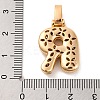 Brass Micro Pave Cubic Zirconia Pendants KK-C076-29R-G01-3