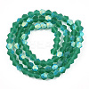 Imitate Austrian Crystal Bicone Frosted Glass Beads Strands EGLA-A039-T3mm-MB10-2
