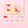 40Pcs UV Plating Rainbow Iridescent Transparent Acrylic Beads MACR-FS0002-19-8
