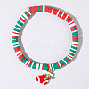 Christmas 304 Stainless Steel Enamel Charm Bracelets AH2991-32-1