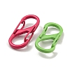 Spray Painted Alloy Push Gate Snap Key Clasps FIND-Z056-07-2