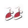 Christmas Iron Acrylic Dangle Earrings FS-WG00170-06-1