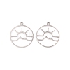 Non-Tarnish 5Pcs 201 Stainless Steel Pendants STAS-M056-01B-P-1