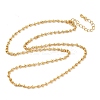 2.5MM Brass Satellite Chain Necklaces for Women NJEW-B148-02G-1