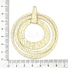Rack Plating Alloy Pendants PALLOY-D369-03MLG-3