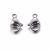 Tarnish Resistant 304 Stainless Steel Lobster Claw Clasps LS-STAS-R050-13x8mm-2