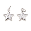 Brass Micro Pave Cubic Zirconia Charms KK-Z146-24P-1