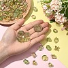 60Pcs 6 Styles Two Tone Transparent Acrylic Beads MACR-YW0004-09-5