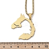 201 Stainless Steel Pendant Necklaces for Women LS-NJEW-U021-07G-5