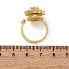 Sunflower Rotatable Open Cuff Rings for Women LS-RJEW-C118-10G-5