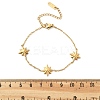 304 Stainless Steel Star Link Bracelets BJEW-Q051-05G-3
