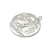 304 Stainless Steel Coin Pendants STAS-K252-19P-2