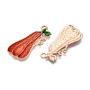 Thanksgiving Day Theme Alloy Enamel Pendants ENAM-T020-52H-01-2