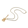 201 Stainless Steel Hollow Guitar Pendant Box Chain Necklaces LS-NJEW-M086-03G-2