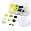 3 Colors 1155Pcs DIY Ghana Jamaican Theme Stretch Bracelets Making Kits DIY-LS0001-22C-2