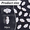 50Pcs UV Plating Iridescent Acrylic Bead OACR-GO0001-02-2