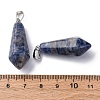 Natural Sodalite Pointed Pendants G-I314-02P-05A-3