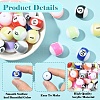 30Pcs Opaque Acrylic Beads OACR-YW0003-63-5