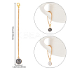 Flat Round with Letter Alloy Enamel Wine Glass Charms AJEW-AB00184-03-2