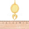 DIY Zinc Alloy Oval Pendant Decorations Making Kits AJEW-WH0314-889A-G-3