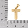 Natural White Shell Alphabet Pendants STAS-M338-02G-T-3
