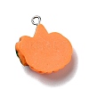 Autumn Theme Opaque Resin Pendants RESI-B011-15-3