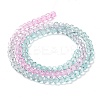 Transparent Painted Glass Beads Strands LS-DGLA-A034-T3mm-A10-5