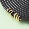 304 Stainless Steel Triple C-Shaped Cuff Earrings EJEW-K268-87G-2