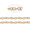 Brass Textured Cable Chains CHC-G005-10G-1