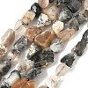 Raw Rough Natural African Black Opal Beads Strands G-M453-D02-2