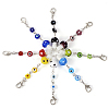 32Pcs 8 Colors Handmade Evil Eye Lampwork Pendant Decoration HJEW-TA0001-10-2