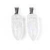 Natural Quartz Crystal Pendants G-N349-16P-09-3