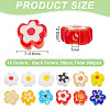 360Pcs 12 Colors Handmade Millefiori Glass Beads LAMP-GO0001-12-2