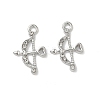 Alloy Rhinestone Pendants FIND-L024-12P-1