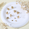 10Pcs 304 Stainless Steel Sun Stud Earring Findings EJEW-BBC0001-12-4