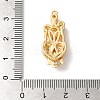 Brass Micro Pave Cubic Zirconia Box Clasps KK-A227-31G-3