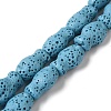 Natural Lava Rock Beads Strands G-U007-01B-1