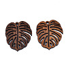 Natural Walnut Wood Pendants WOOD-N011-004-2