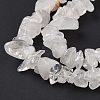 Natural Quartz Crystal Chips Beads Strands X-F019-1-5