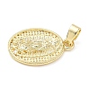 Brass Pendants ZIRC-I356-11G-01-2