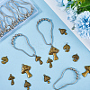 12Pcs 4 Styles Zinc Tibetan Style Alloy Pendants FIND-SP0004-40AB-3