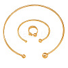 Iron Cuff Bangle & Rings & Collar Necklaces Sets for Women FS-WG38B2A-01-5