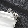Heart with Wing Enamel Finger Rings RJEW-G337-05P-6
